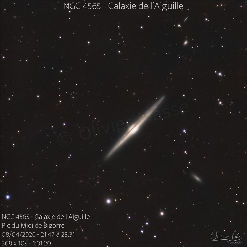 #13 – NGC 4565 – Galaxie de l&rsquo;Aiguille